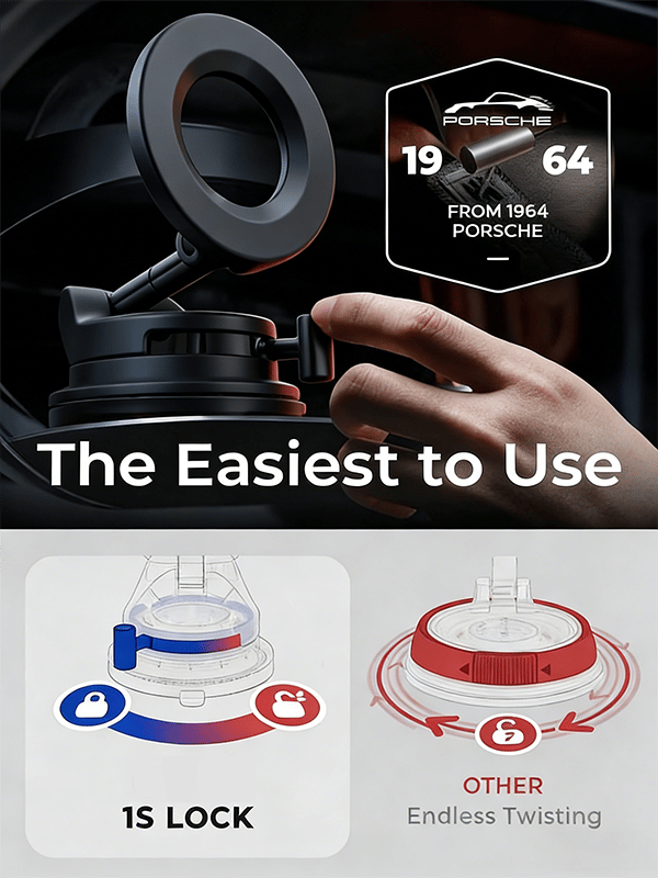 360°Vacuum Car Phone Holder 10