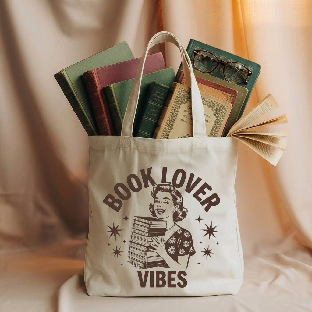 The That Amplifies Your Loving Book Vibes Canvas Tote Bag