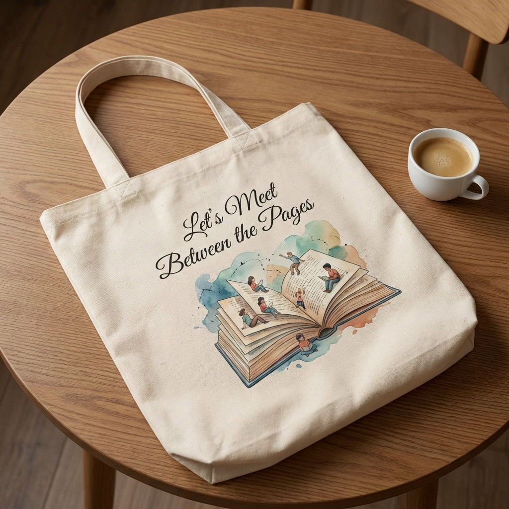 Whimsical Pages Embrace Your Story Canvas Tote Bag