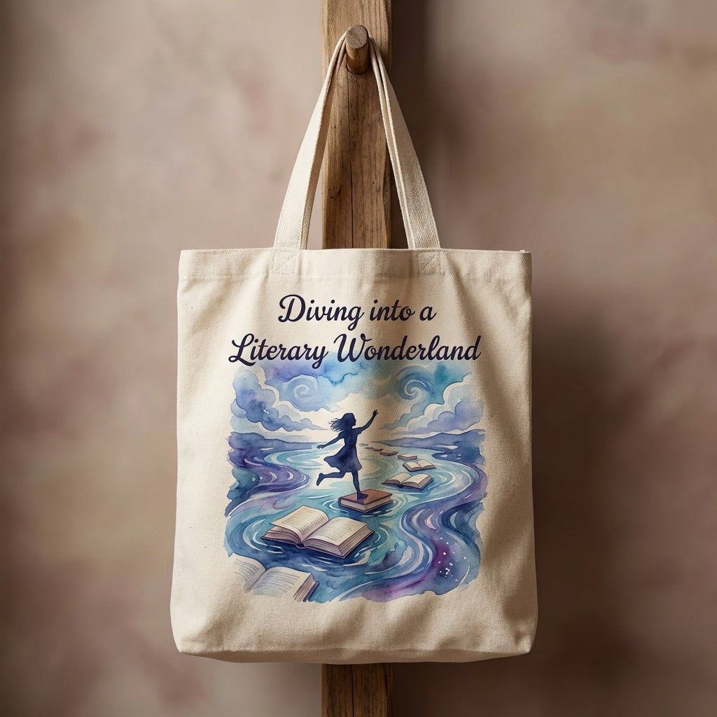 Literary Wonderland Enchanting Journey Canvas Tote Bag