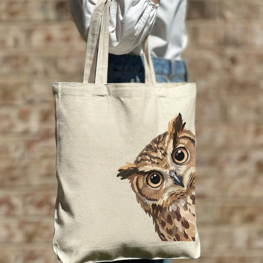 Enchanted Night Wisdom Owl Bag Canvas Tote Bag