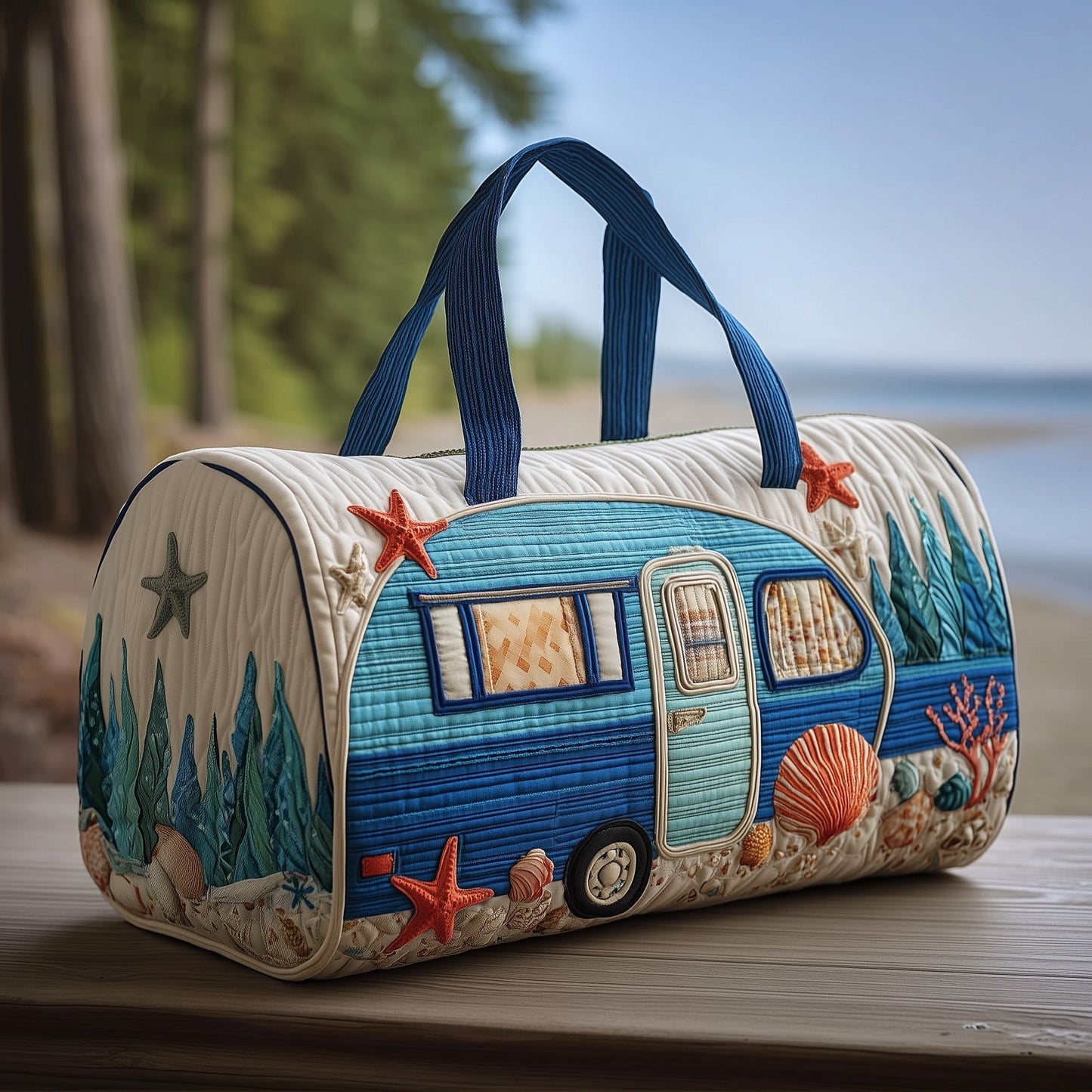 Hippie Journey Quilted Duffle Bag