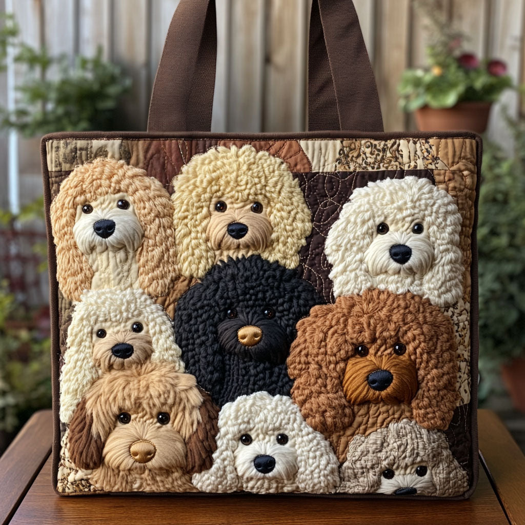 Puppy Pals CP0110201CL Quilted Tote Bag Animal print