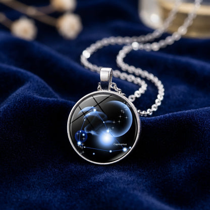 Zodiac Glow Crystal Pendant - Studio Shot