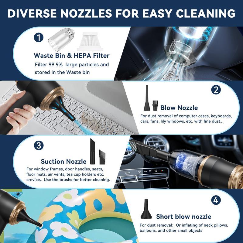 PowerVac™ Wireless Handheld Car Vacuum Cleaner