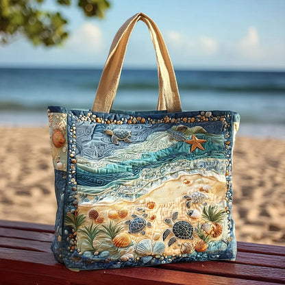 Flip Flop Floater Quilted Tote Bag