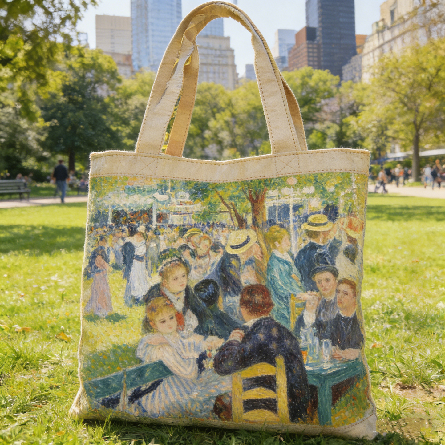 Seurat’s Sunday Afternoon Quilted Tote Bag