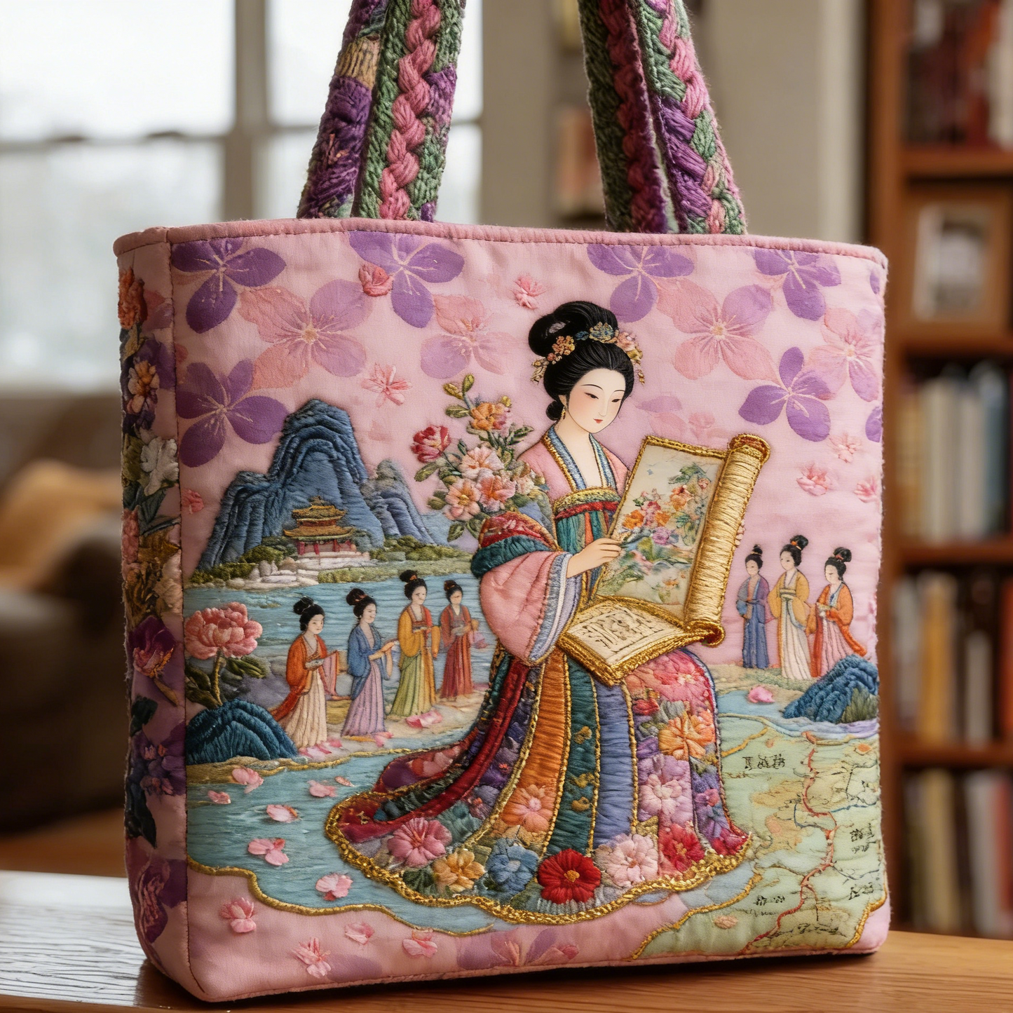 Tang Court Quilted Tote Bag