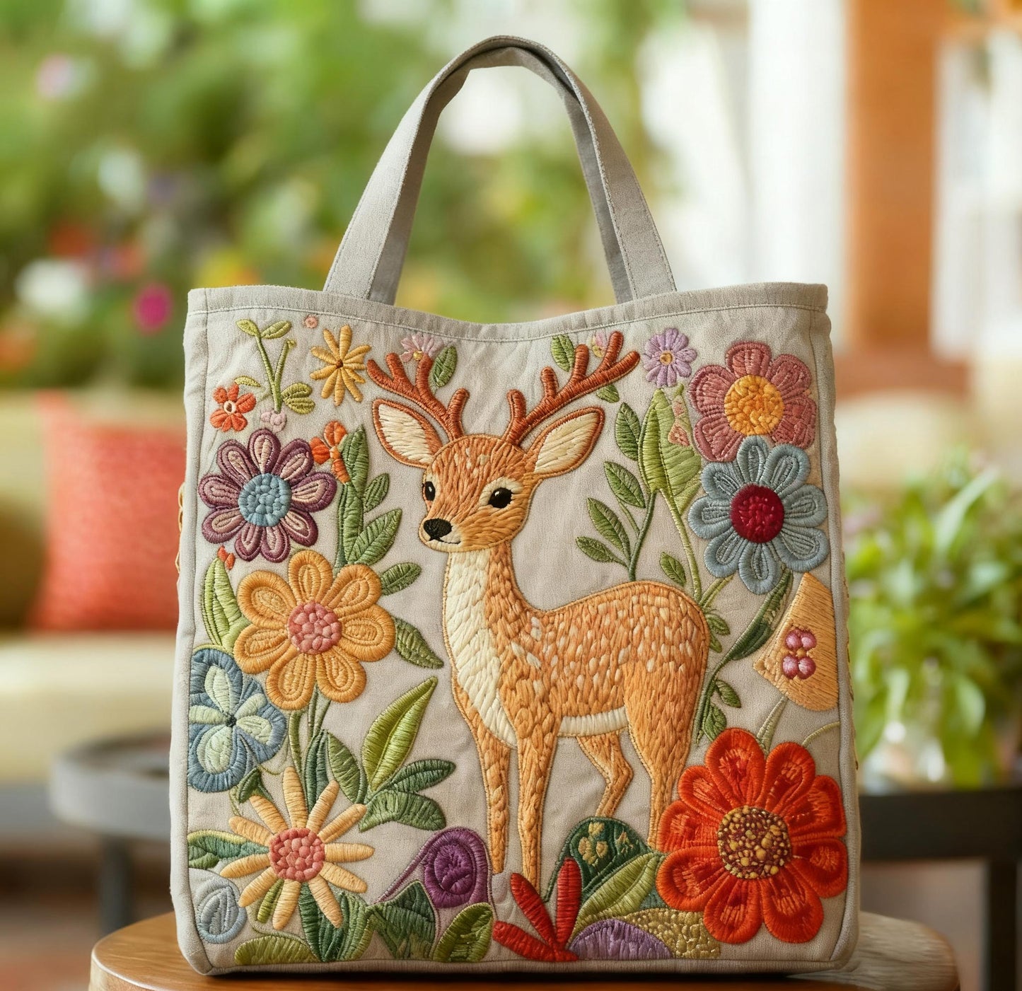 Cute baby deer pattern handbag  Animal print