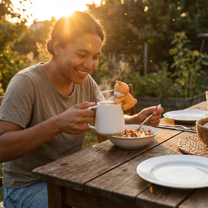 Fufu Mini Fan - Portable Cooling Gadget for Cup Drinks & Personal Breeze