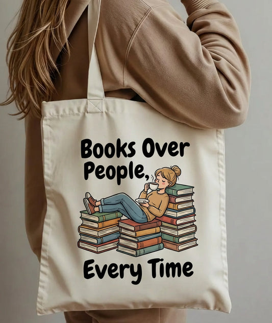 Books & Coffee Harmony Exclusive Bag Canvas Tote Bag