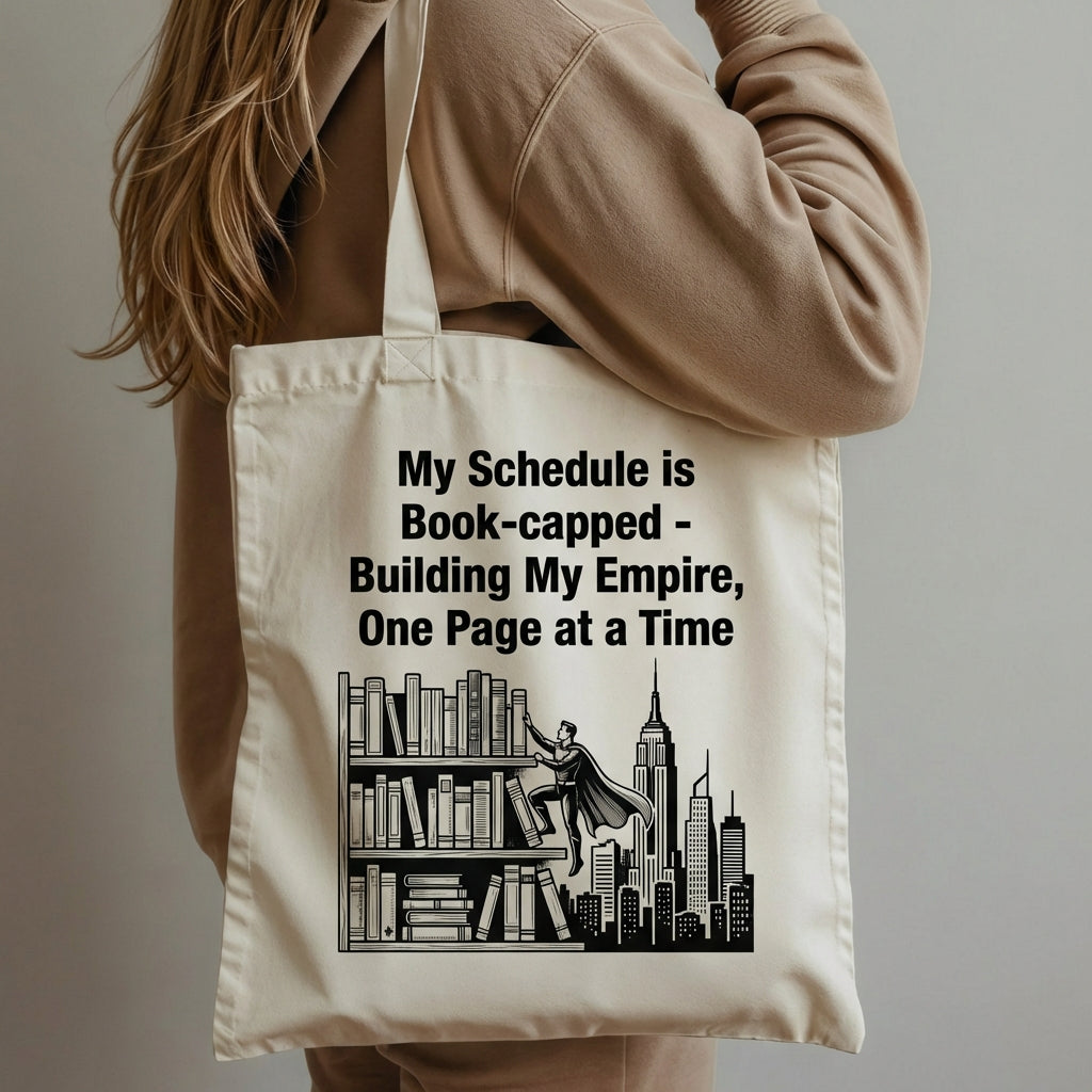 Build Your Literary Empire Superhero Bag Canvas Tote Bag
