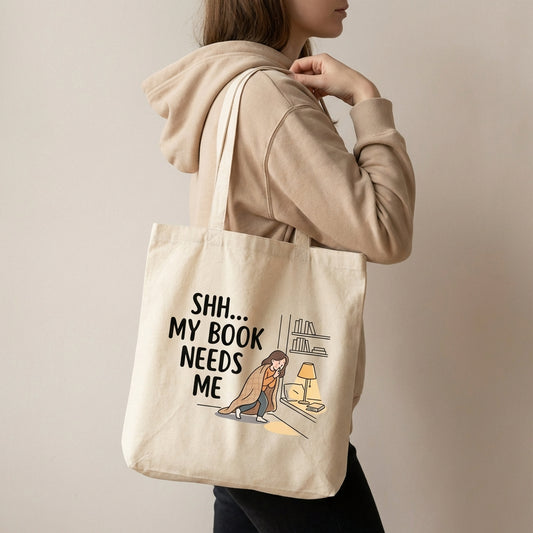 Escape to Book Bliss Reader's Canvas Tote Bag