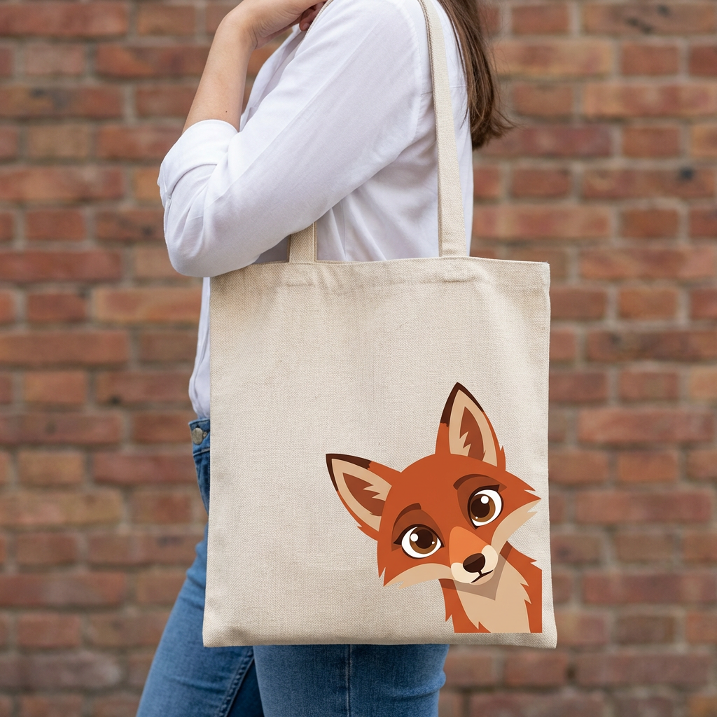 Fox's Whimsy Exclusive Bag for Nature Lovers Canvas Tote Bag
