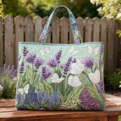 Garden-Inspired Quilted Tote Bag