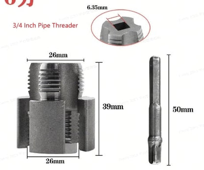 Pipe Tapping and Threading Tool | Dual-Specification Compatible 9