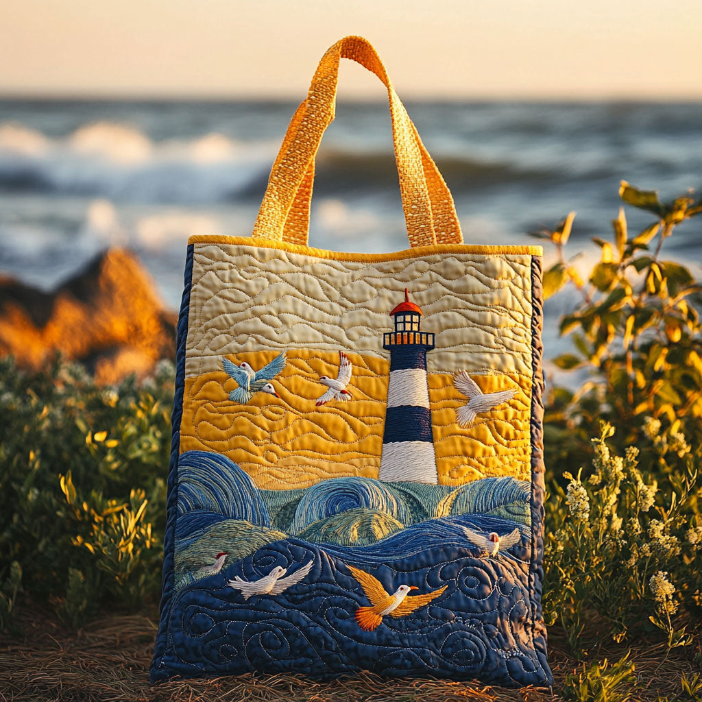 Skyflight Lighthouse WN3009048CL Quilted Tote Bag  Featured