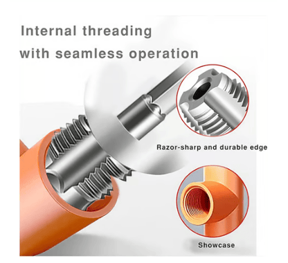 Pipe Tapping and Threading Tool | Dual-Specification Compatible 5