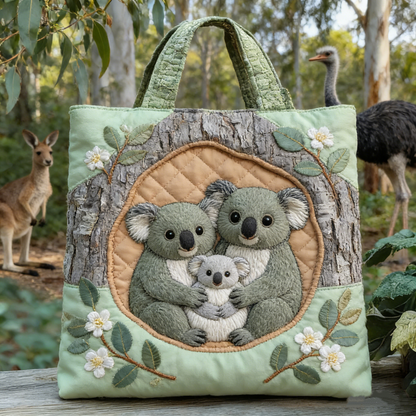 Aussie Koala Quilted Tote Bag