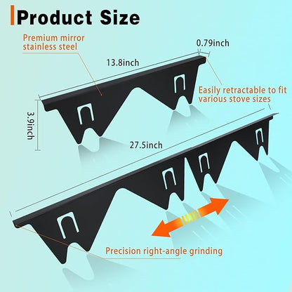 Retractable Stainless Steel Stove Gap Covers 7