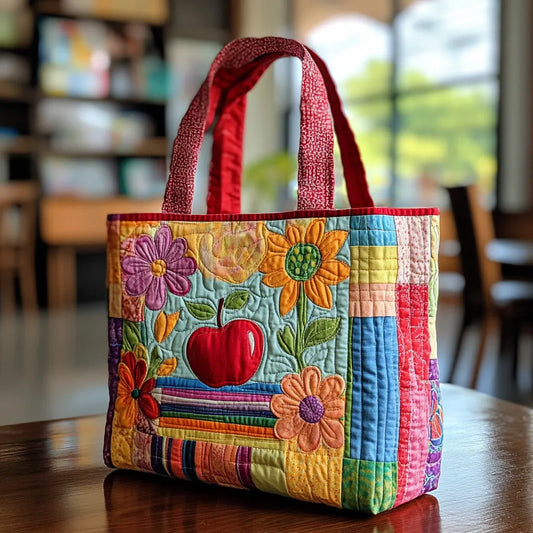 Knowledge Roots Quilted Tote Bag