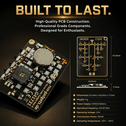 Morse Code Trainer Card Pro (LED Edition) 10