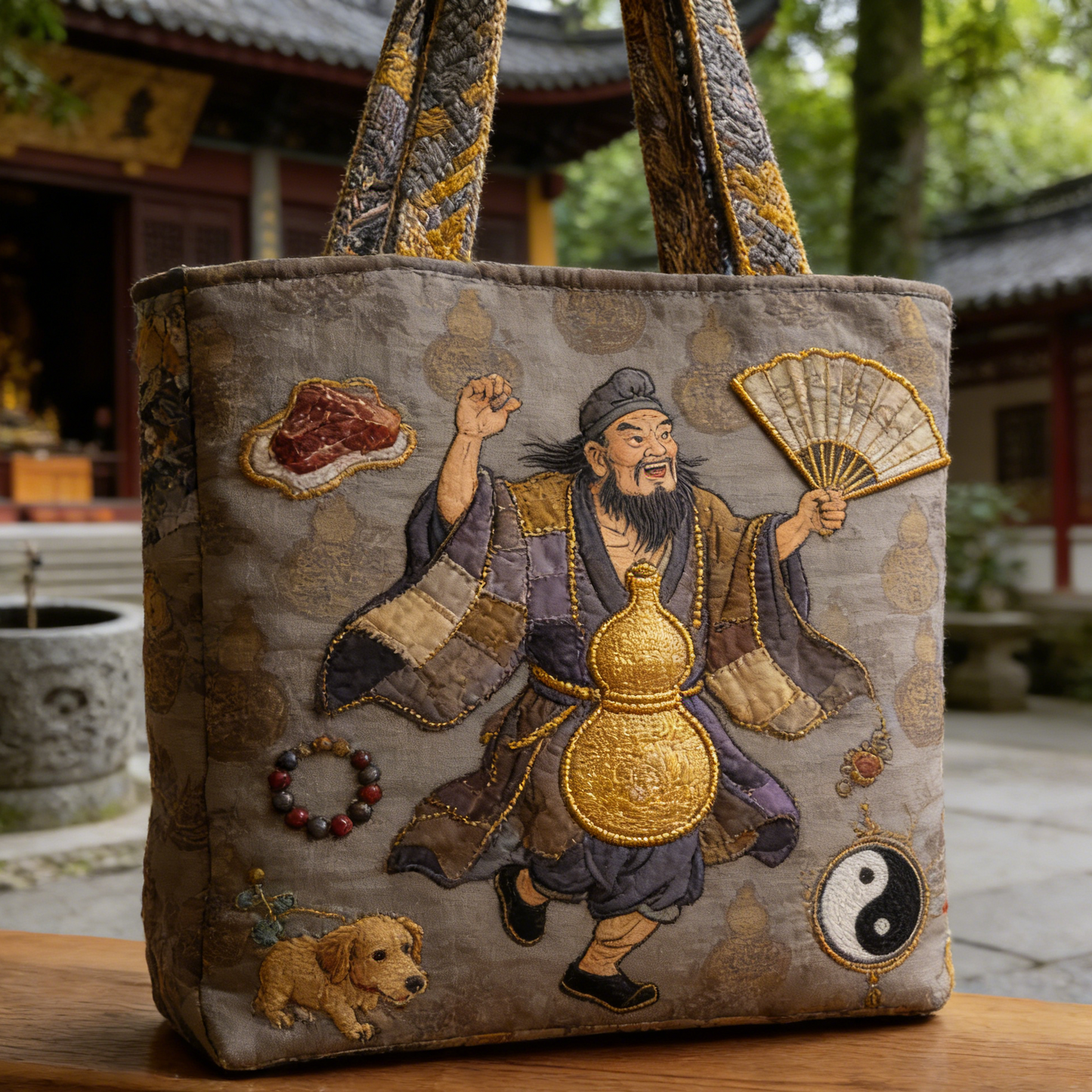 Chinese Immortal Li Tieguai Canvas Tote Bag