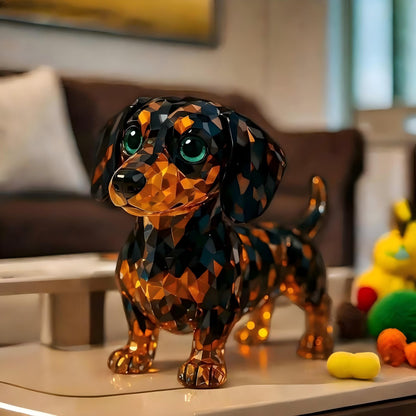 Dachshund Crystal Art Figurine