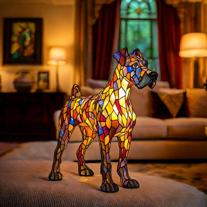 Great Dane Resin Art Lamp/A