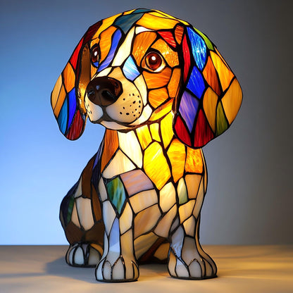 Beagle Resin Art Lamp