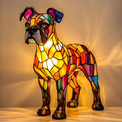 Boxer Resin Art Lamp