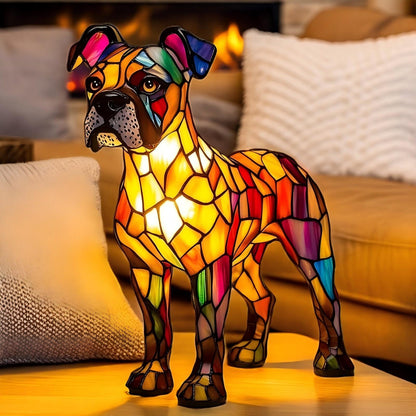 Boxer Resin Art Lamp