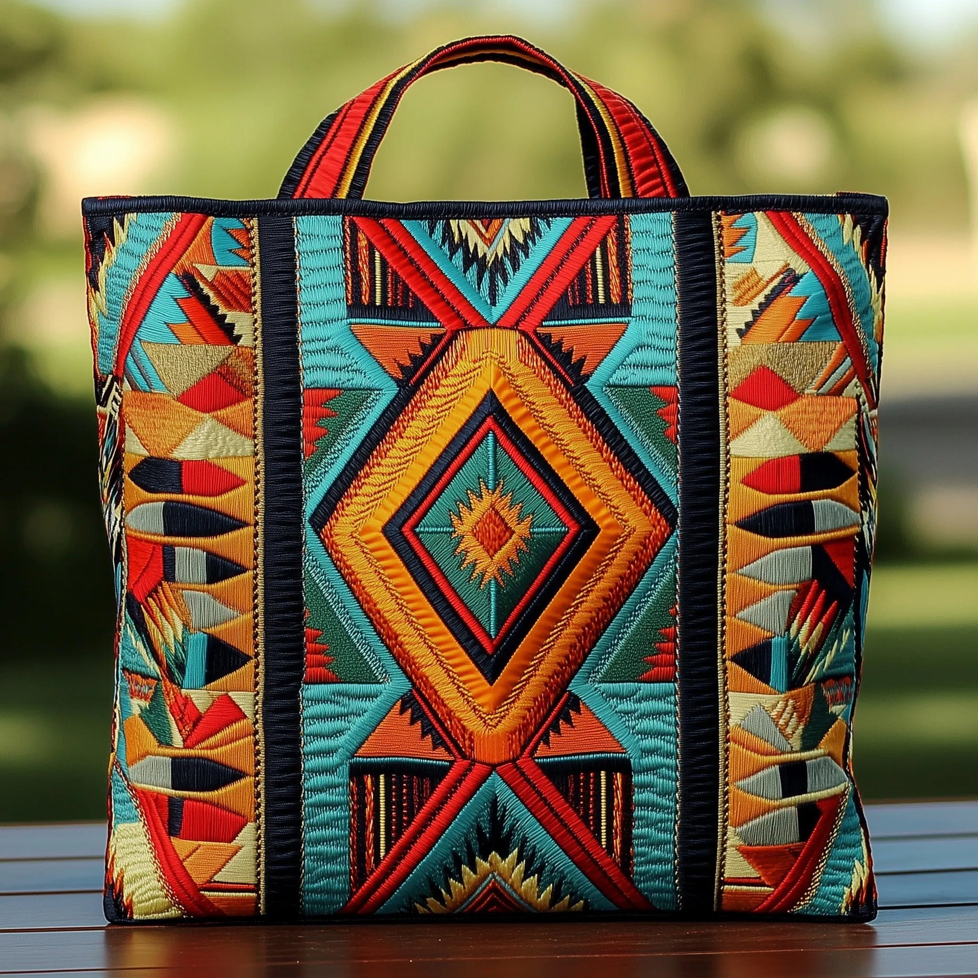 Native American Quilted Tote Bag