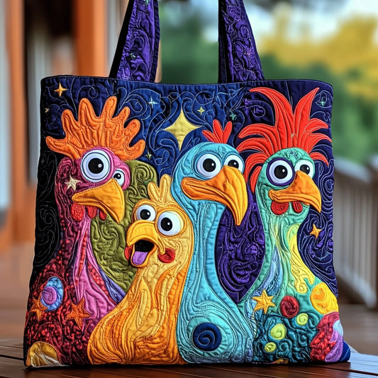 Chicken Quilted Tote Bag