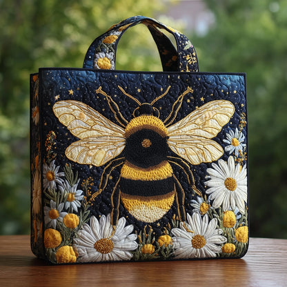 Bee Quilted Tote Bag