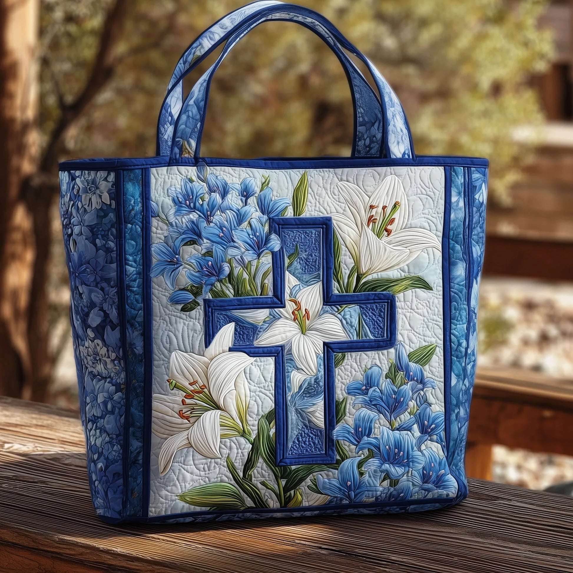 Christian Quilted Tote Bag