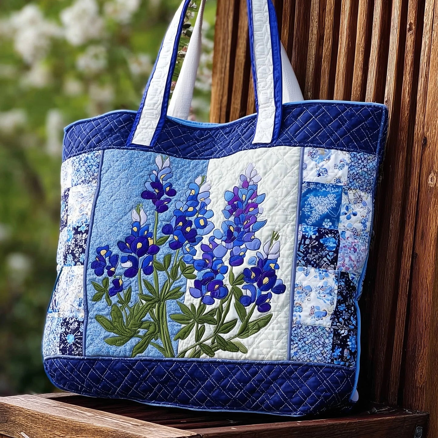 Bluebonnet Quilted Tote Bag