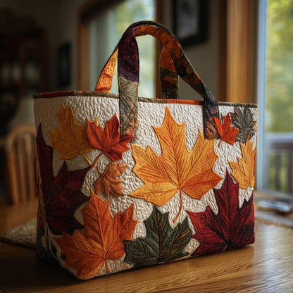 Autumn Leaves Quilted Tote Bag
