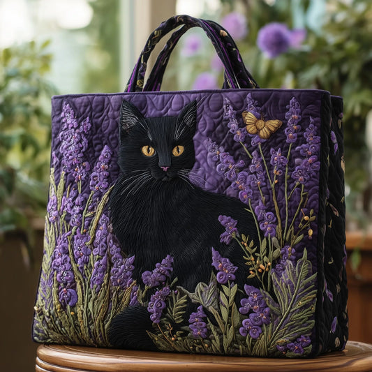 Cat Quilted Tote Bag