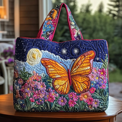 Midnight Charm Quilted Tote Bag