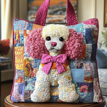 Poodle Quilted Tote Bag