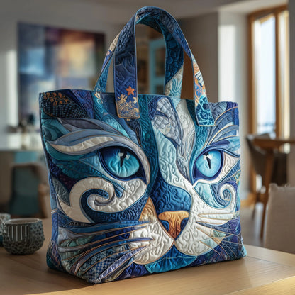 Catitude Quilted Tote Bag