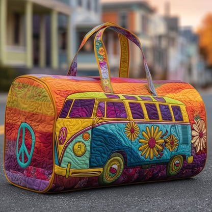Hippie Van Quilted Duffle Bag