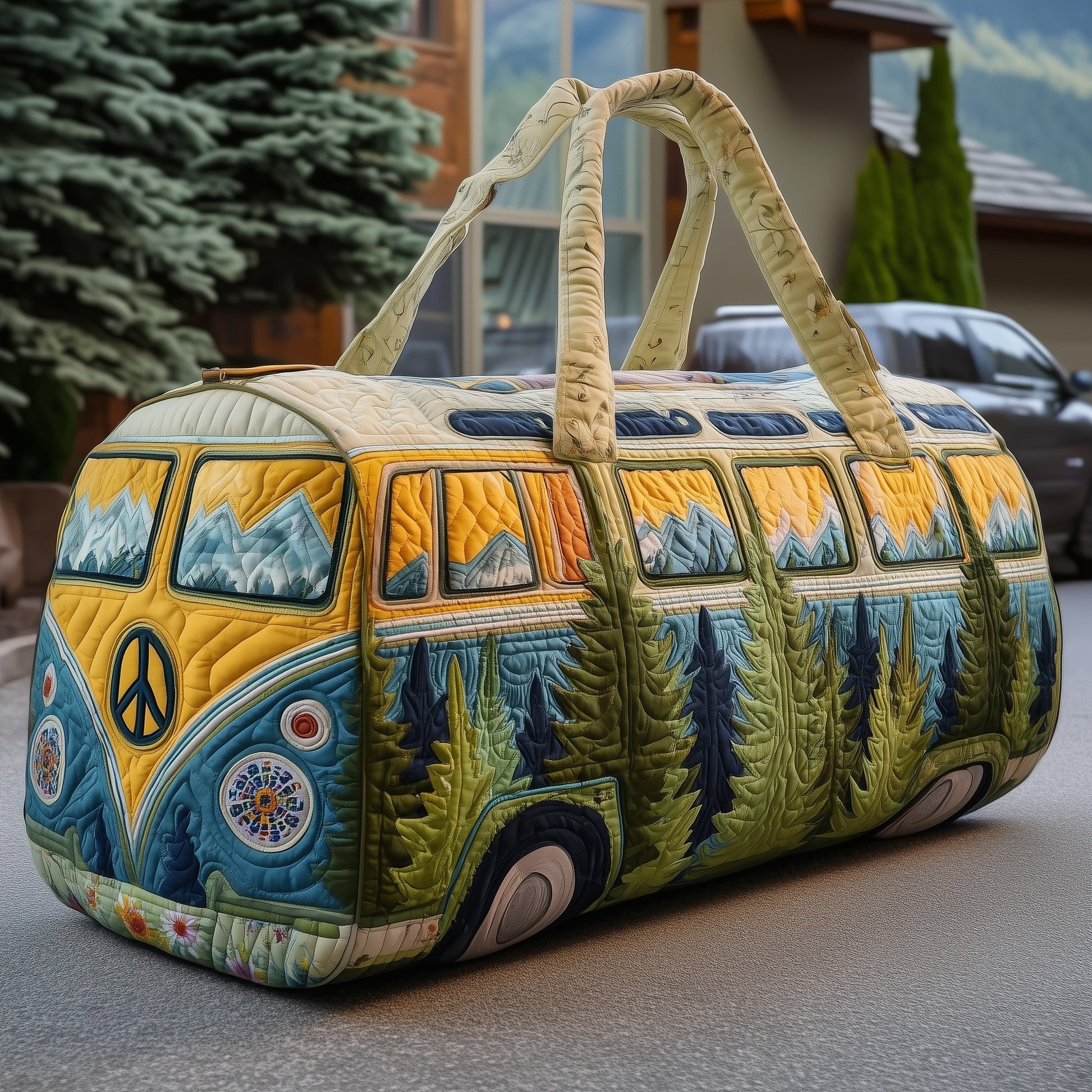 Hippie Van Quilted Duffle Bag GFTOYC40