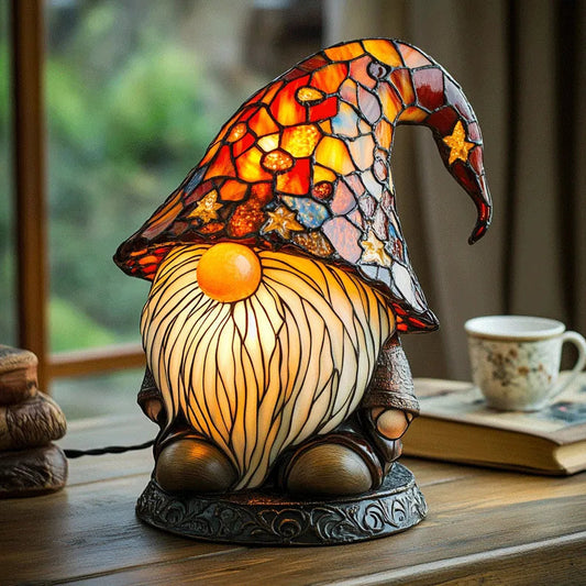Garden Gnome Resin Art Lamp