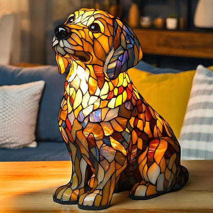Golden Retriever Resin Art Lamp