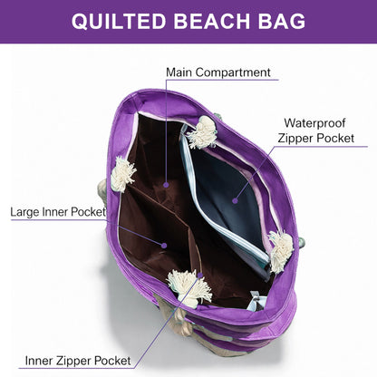 Hippie Vibes Quilted Beach Bag GFTOTP16611