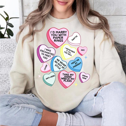 Swiftie Papers Rings Valentine Day Tee Shirt