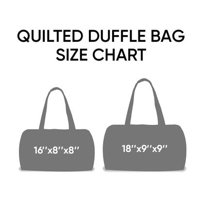Cat Quilted Duffle Bag