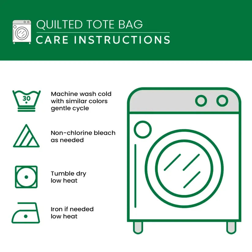 Abstract Swirl Print Quilted Tote Bag FGLU7285